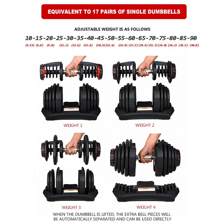 Iron Workout Weights Exercise Gym Fitness Dumbell