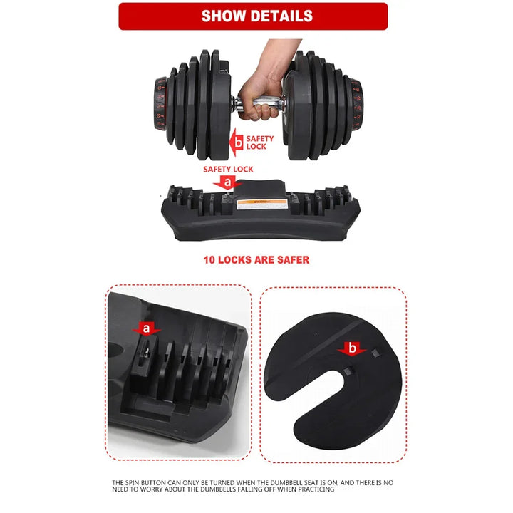 Iron Workout Weights Exercise Gym Fitness Dumbell
