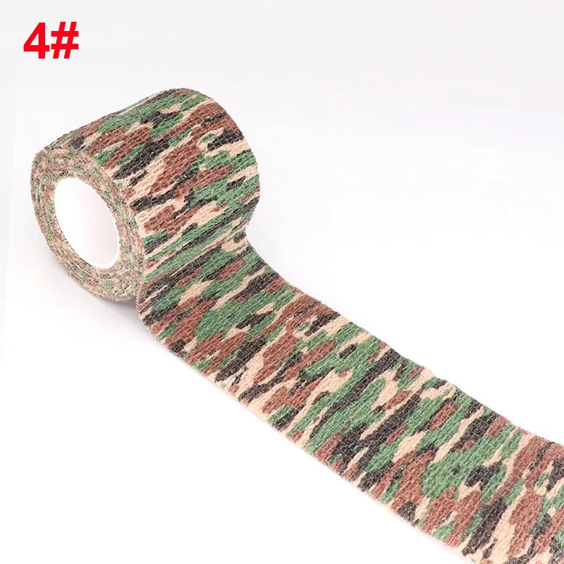 Camouflage Sport Elastic Wrap Tape 2.5cm Gun Hunt