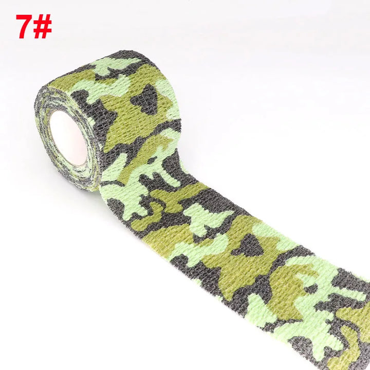 Camouflage Sport Elastic Wrap Tape 2.5cm Gun Hunt