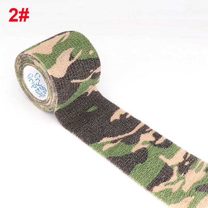 Camouflage Sport Elastic Wrap Tape 2.5cm Gun Hunt