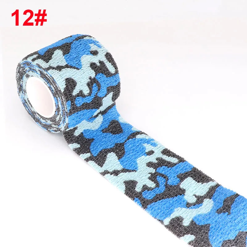 Camouflage Sport Elastic Wrap Tape 2.5cm Gun Hunt