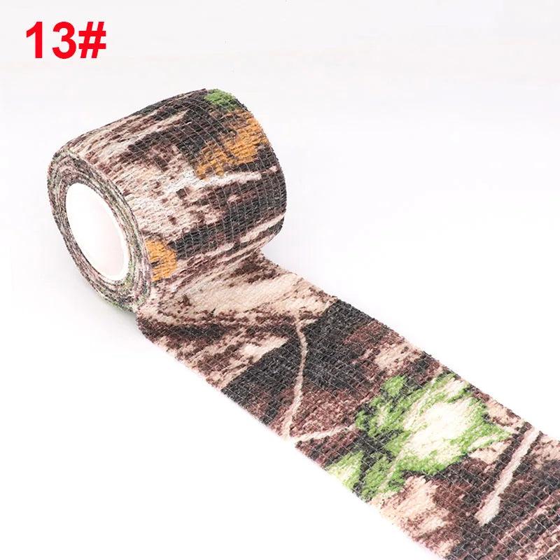 Camouflage Sport Elastic Wrap Tape 2.5cm Gun Hunt
