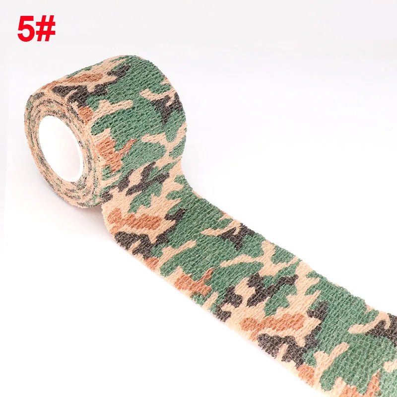Camouflage Sport Elastic Wrap Tape 2.5cm Gun Hunt