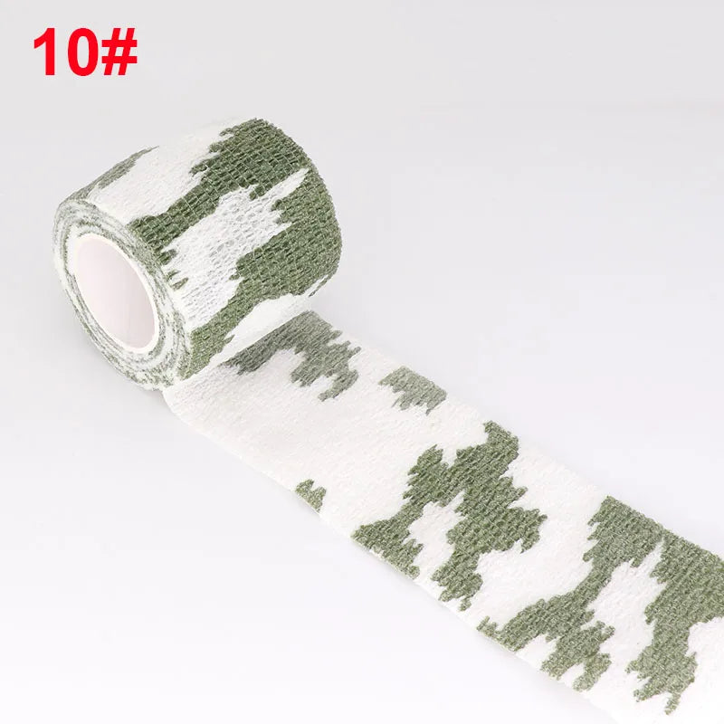 Camouflage Sport Elastic Wrap Tape 2.5cm Gun Hunt