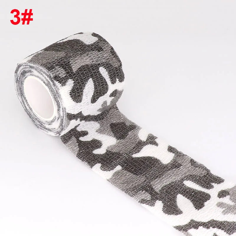 Camouflage Sport Elastic Wrap Tape 2.5cm Gun Hunt