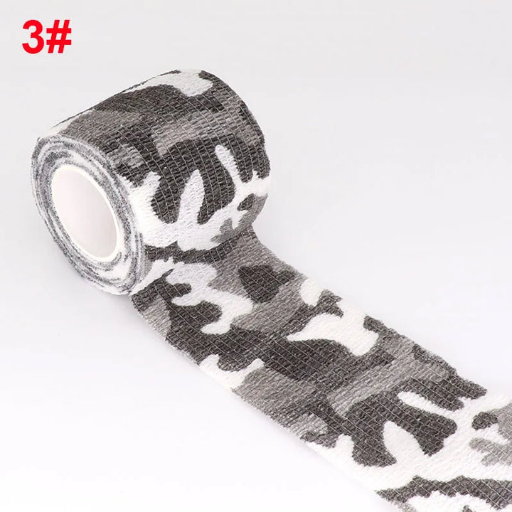 Camouflage Sport Elastic Wrap Tape 2.5cm Gun Hunt