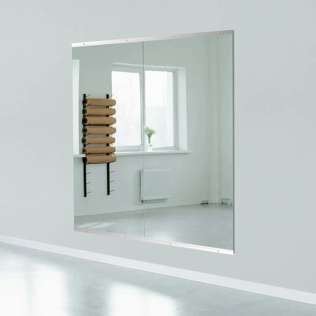 Home Gym Mirror, 48" x 24" x 2pcs, Large Full Body Mirror for Yoga
