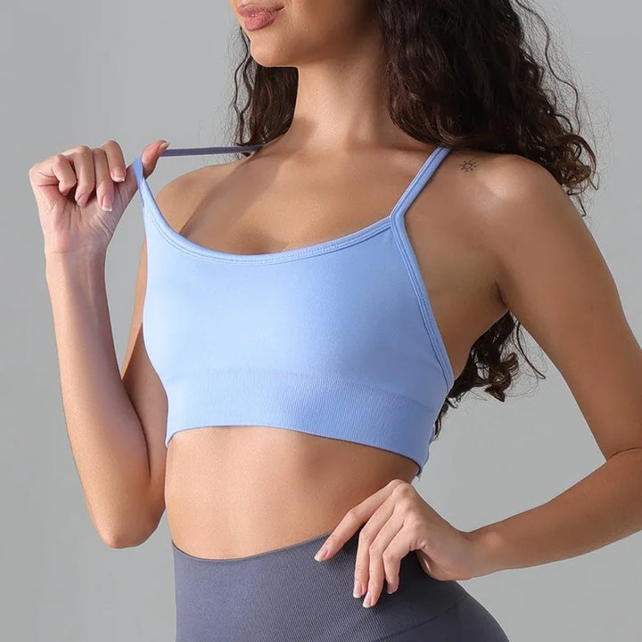 Sports Bra Cross Back Gym Top Women Yoga Clothes