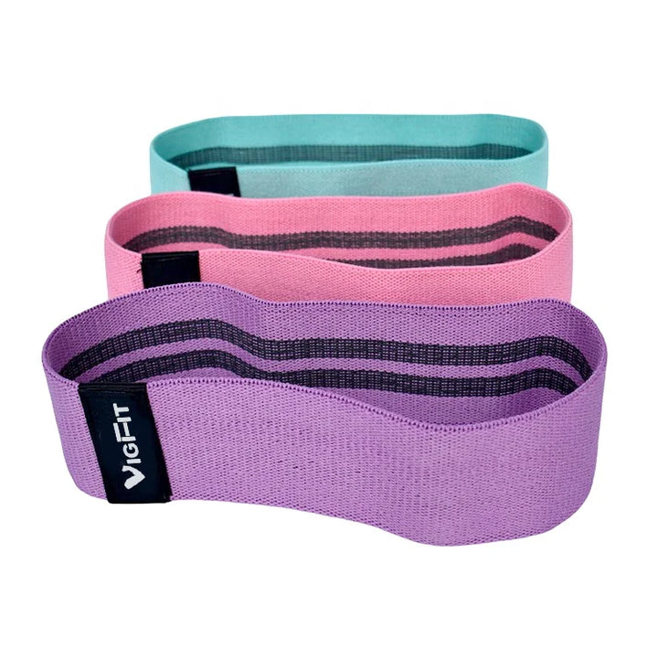 Hip Resistance Bands Set for Legs and Booty Anti-Slip Fabric Stretch