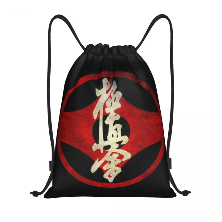 Kyokushin Karate Logo Drawstring Backpack