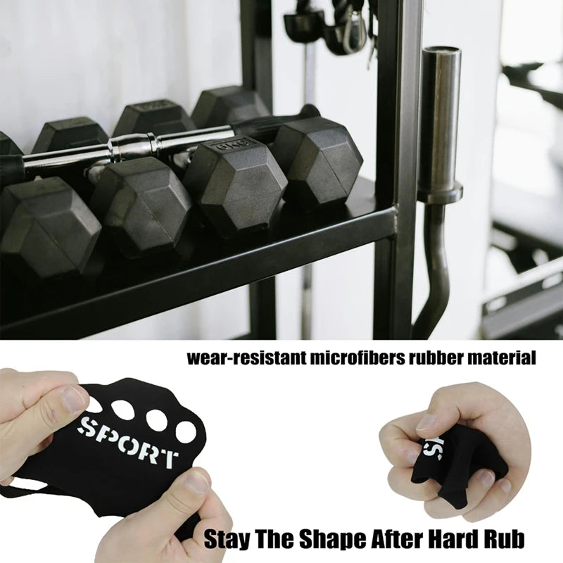 Fingerless Gym Fitness Gloves Breathable Exercise Sports Gloves For Women & Men Ventilated Hand Grip Lifting