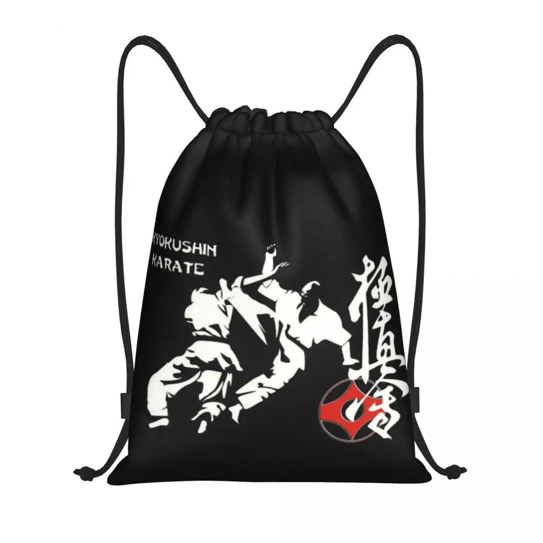 Kyokushin Karate Logo Drawstring Backpack