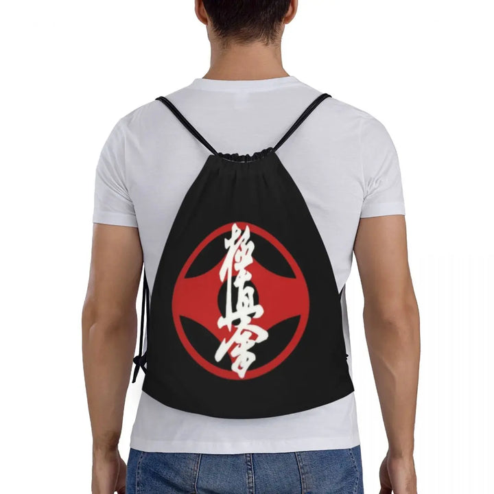 Kyokushin Karate Logo Drawstring Backpack