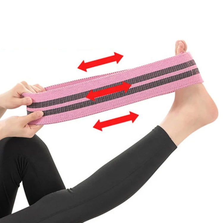 Hip Resistance Bands Set for Legs and Booty Anti-Slip Fabric Stretch