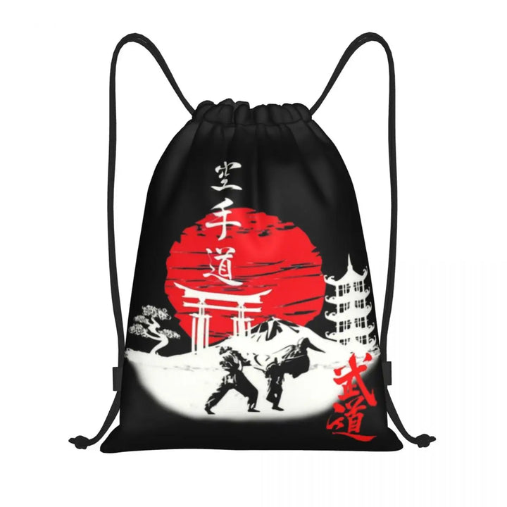 Kyokushin Karate Logo Drawstring Backpack