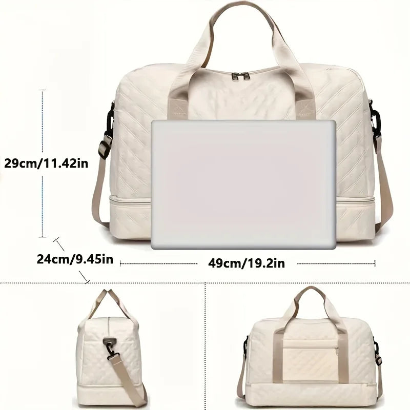 Luxury Duffel Bag, Large Capacity Handbag Shoulder