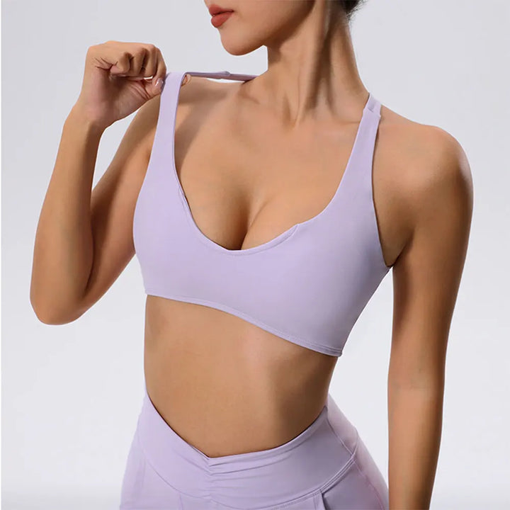 Women Sports Bra High Support Sports Bra Sexy Yoga Fitness