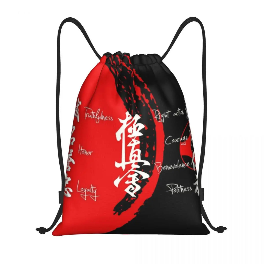 Kyokushin Karate Logo Drawstring Backpack