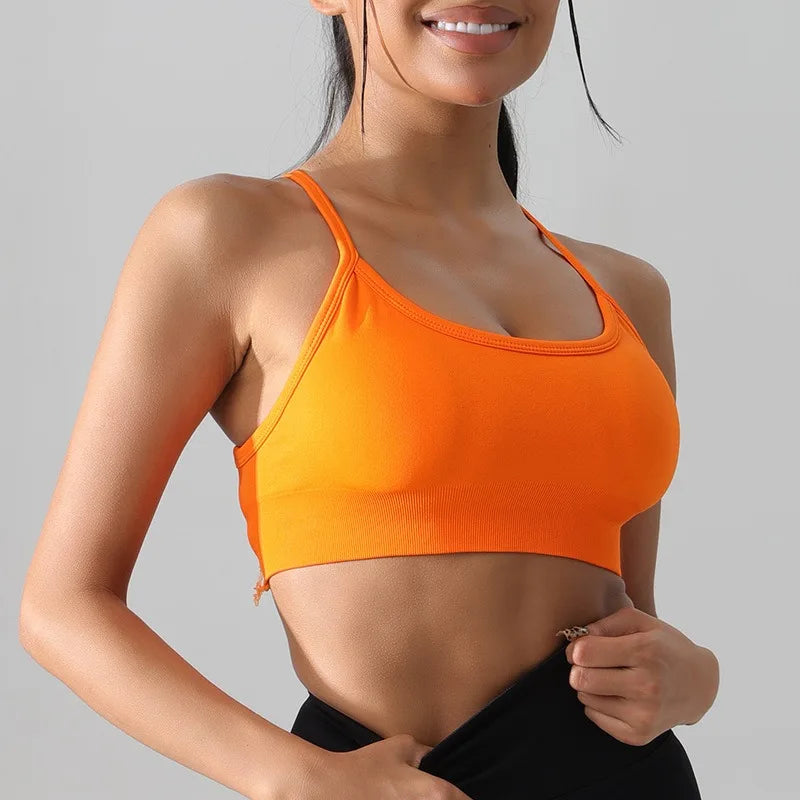 Sports Bra Cross Back Gym Top Women Yoga Clothes