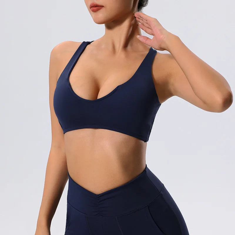 Women Sports Bra High Support Sports Bra Sexy Yoga Fitness