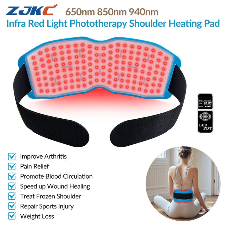 24W Knee Heating Pad Red Infrared Light Phototherapy Body