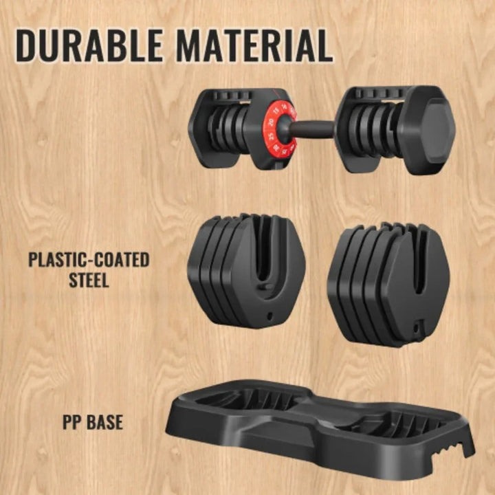 Adjustable Dumbbell Set Black Dumbbell for Home Gym Full Body