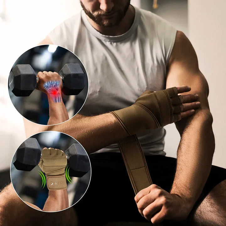 NEW Half Finger Gym Gloves Weightlifting Dumbbell