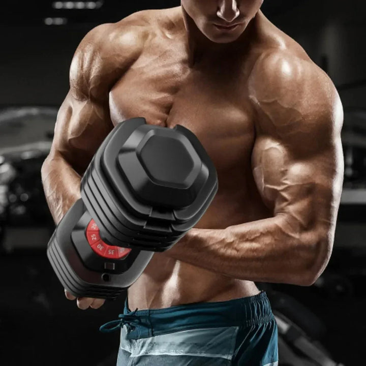 Adjustable Dumbbell Set Black Dumbbell for Home Gym Full Body