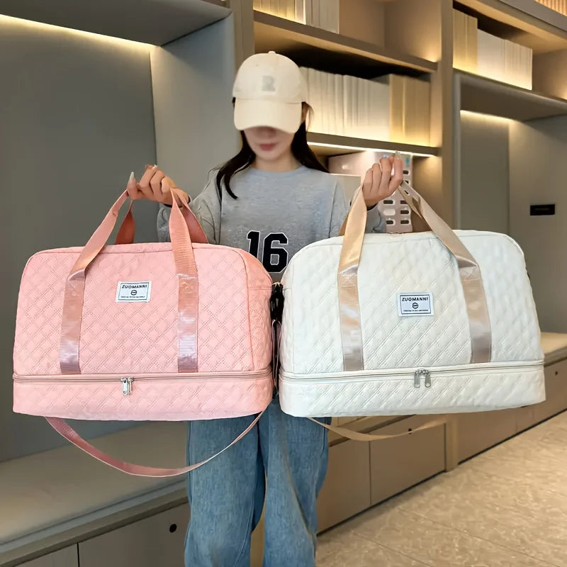 Luxury Duffel Bag, Large Capacity Handbag Shoulder