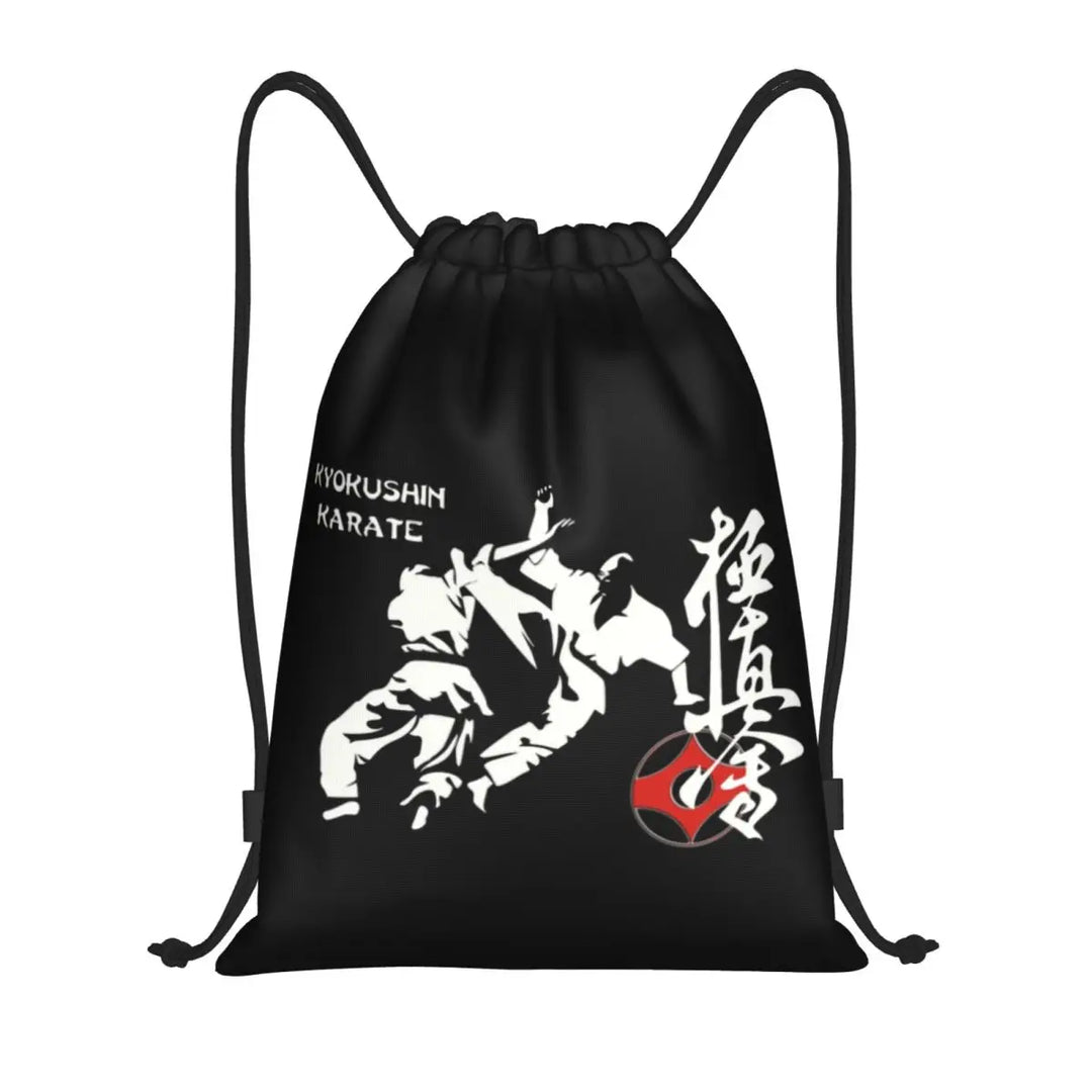 Kyokushin Karate Logo Drawstring Backpack