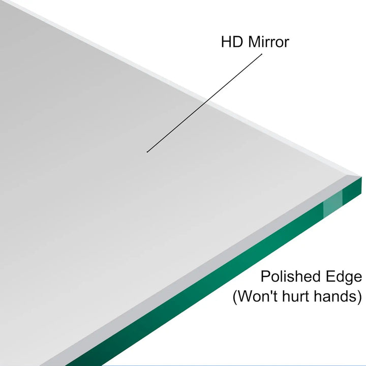 Home Gym Mirror, 48" x 24" x 2pcs, Large Full Body Mirror for Yoga