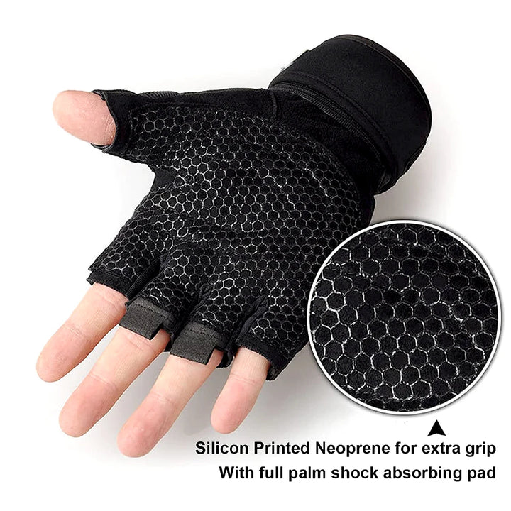 1 Pair Sports Gloves Weight Exercises Half Finger Lifting