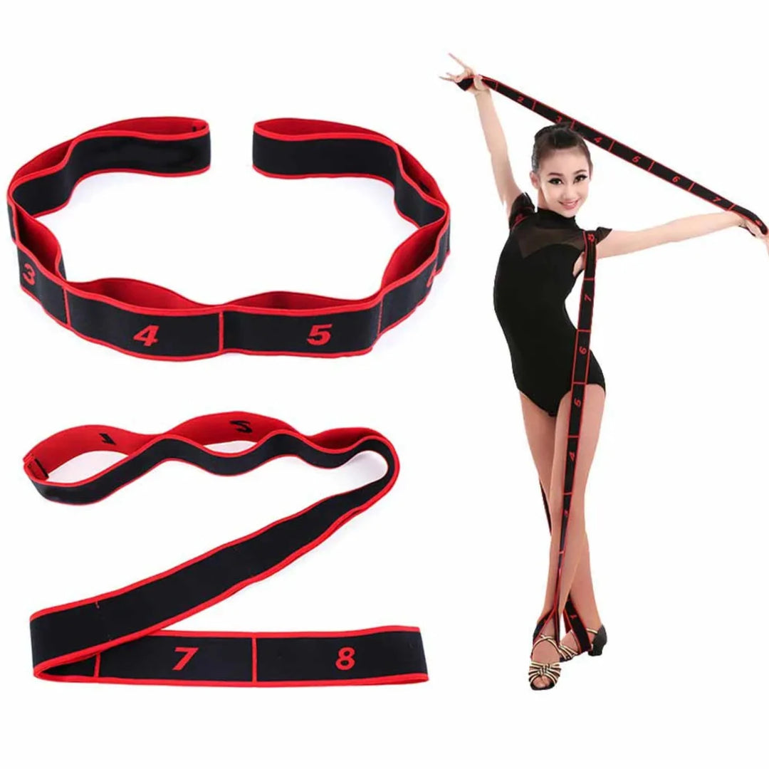 Yoga Pull Strap Belt Girl Elastic Latin Dance Stretching Band Loop