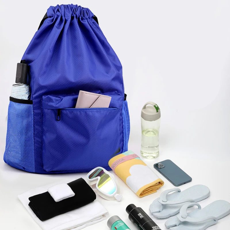 Sports Drawstring Backpack String Bag Sackpack