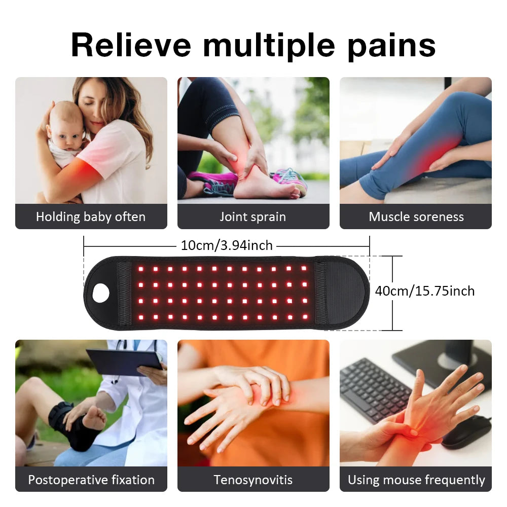 Red Light Therapy Wristband Infrared Massage Belt