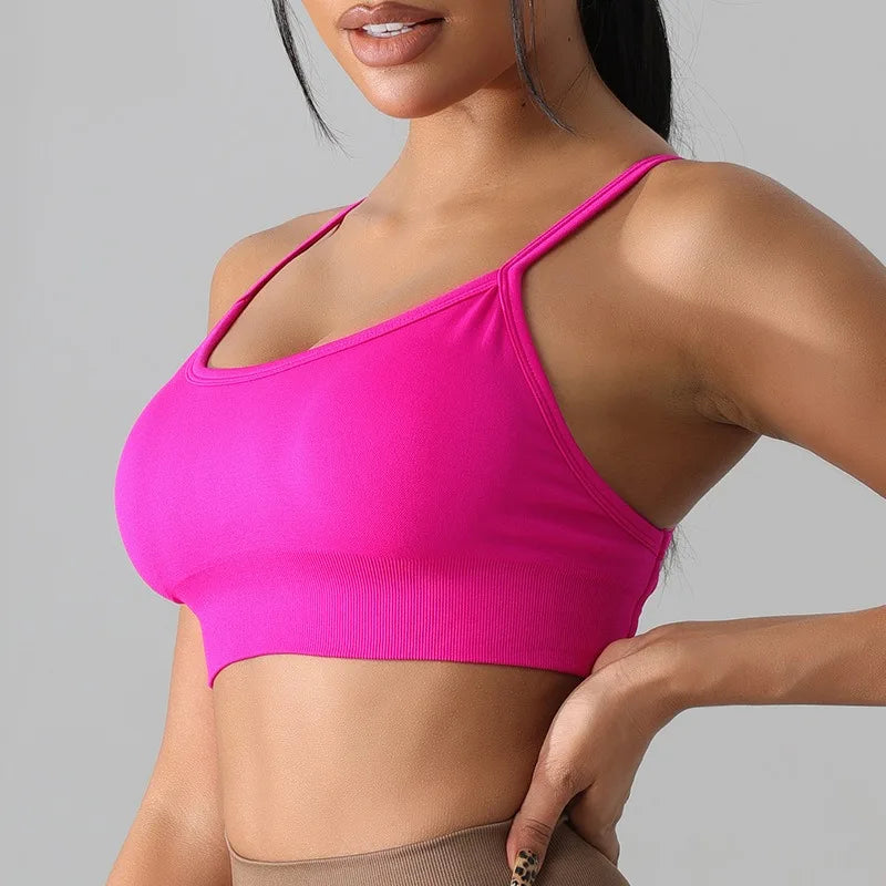 Sports Bra Cross Back Gym Top Women Yoga Clothes