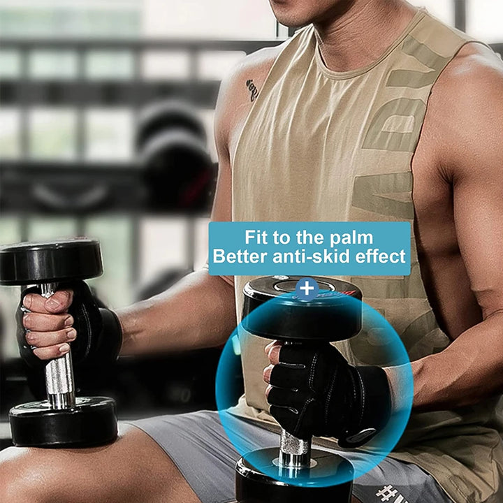 1 Pair Sports Gloves Weight Exercises Half Finger Lifting