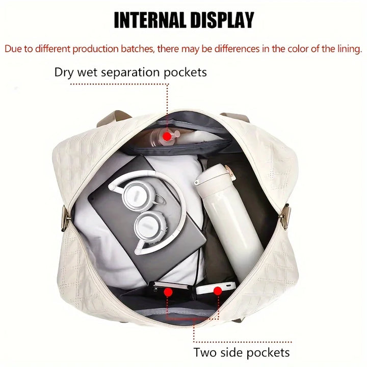 Luxury Duffel Bag, Large Capacity Handbag Shoulder