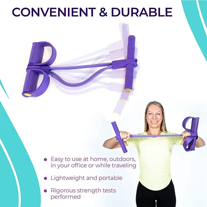 Fitness Workout Bands Elastic Pull Rope Equipment Pedal