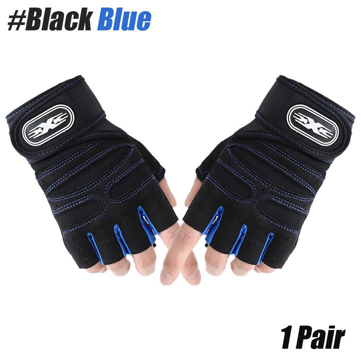1 Pair Sports Gloves Weight Exercises Half Finger Lifting