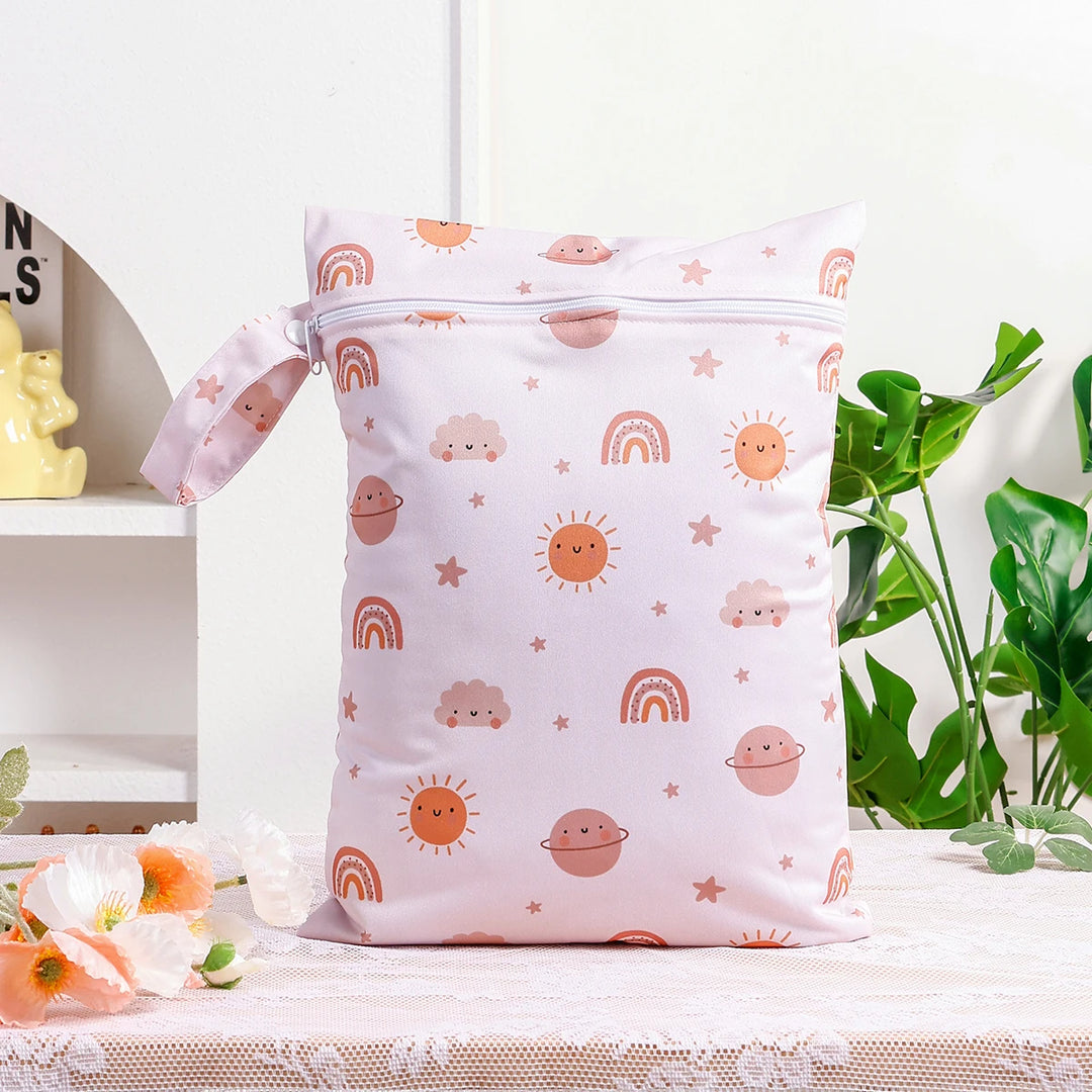 Elinfant 1PC Waterproof Portable Diaper Bag,Reusable