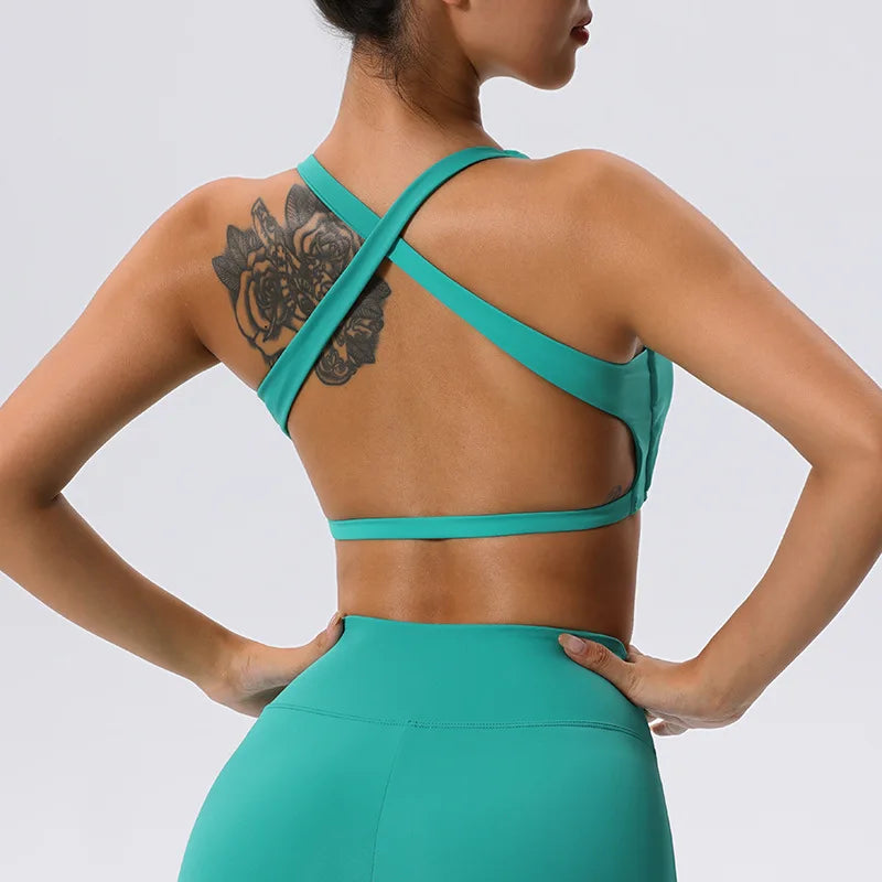 Women Sports Bra High Support Sports Bra Sexy Yoga Fitness