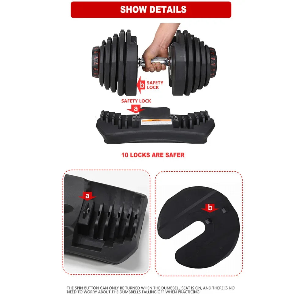 Iron Workout Weights Exercise Gym Fitness Dumbell
